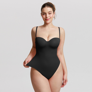 Hexin One-Piece Underwire Strapless Cups Thong <strong>Bodysuit</strong> Shapewear Slimming <strong>Body</strong> <strong>Shaper</strong> Shapewear <strong>Bodysuit</strong> for Women - Product Image 6