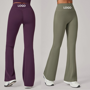 <span class=keywords><strong>Pantalones</strong></span> <span class=keywords><strong>de</strong></span> yoga <span class=keywords><strong>con</strong></span> logotipo personalizado <span class=keywords><strong>para</strong></span> mujer, <span class=keywords><strong>pantalones</strong></span> <span class=keywords><strong>de</strong></span> pierna ancha, mallas acampanadas <span class=keywords><strong>de</strong></span> entrenamiento <span class=keywords><strong>de</strong></span> cintura alta, <span class=keywords><strong>pantalones</strong></span> desnudos <span class=keywords><strong>de</strong></span> realce <span class=keywords><strong>de</strong></span> cadera <span class=keywords><strong>con</strong></span> mallas <span class=keywords><strong>con</strong></span> control <span class=keywords><strong>de</strong></span> barriga - Product Image 1