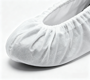 Vente en gros de <span class=keywords><strong>surchaussures</strong></span> <span class=keywords><strong>jetables</strong></span> <span class=keywords><strong>blanches</strong></span> SMS non tissées, antidérapantes, résistantes à la déchirure, anti-poussière, à enfiler, à bas prix - Product Image 4