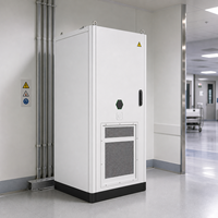 Armoire de stockage d'énergie 261 kWh 125 kW LiFePO4 à refroidissement liquide IP55 avec BMS intelligent CAN/RS485 pour la réduction des pics de consommation, compatible réseau (On-Grid/Off-Grid) BOX-E/OEM