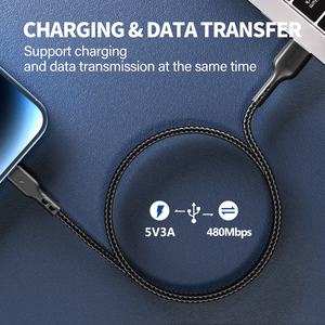 Câble de données USB vers Type-C tressé en nylon G-31B personnalisé OEM 1M/3.3FT, conducteur en cuivre pur pour ordinateur Android et écouteurs - Product Image 4