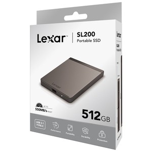 SSD portable 100 % authentique SL200 Type C USB 3.1 crypté 1 To 550 Mo/s PSSD - Product Image 6
