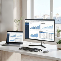Moniteur d'ordinateur IPS 24 pouces 100 Hz, ultra-fin, sans bordure, FHD 1080P, écran de bureau, écran PC, prise en charge de la personnalisation OEM/ODM