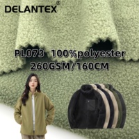 Tissu polaire Delantex à prix abordable, 260 GSM au mètre, Polartec brossé anti-bouloches pour vêtements de nuit d'extérieur pour filles