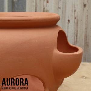 Jardinière décorative d'intérieur en terre cuite faite à la main vietnamienne avec logo personnalisé - Product Image 6