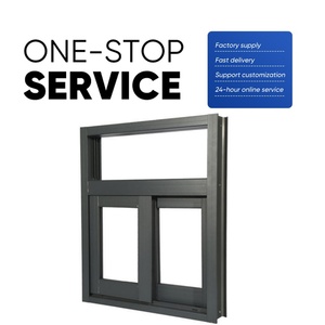 Fenêtre coulissante en aluminium sur mesure, sécurité anti-effraction, pour salon domestique, personnalisation acceptée - Product Image 1