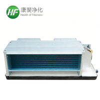 Unidad de Ventilador de Bobina Horizontal Oculta Personalizada OEM, 3 Filas, Tubo de Cobre, Aleta de Aluminio, FCU para Sistemas HVAC Comerciales y Residenciales
