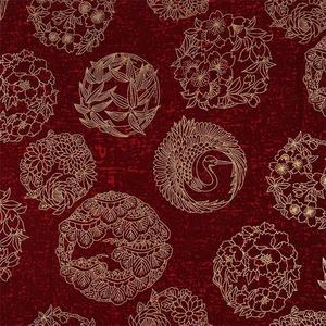 Tissu en coton japonais imprimé 100% coton pour Kimono/robe/emballage - Product Image 2