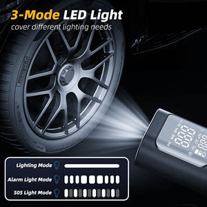 Pompe <span class=keywords><strong>à</strong></span> <span class=keywords><strong>air</strong></span> électrique 150 PSI, pompe <span class=keywords><strong>à</strong></span> vélo sans fil, compresseur portable 4500mAh, rechargeable par USB, avec toutes les valves et écran LED - Product Image 4