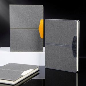 Carnet de notes/agenda professionnel A3 personnalisé avec logo, couverture rigide en tissu à motif, reliure cousue, couverture en cuir, 80-180 feuilles, pour le travail - Product Image 3