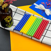 Bâtons de colle thermofusible en Silicone de couleur 100mm pour coller la mousse plastique papier métal verre bois jaune vert bleu rouge