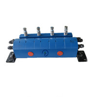 Diviseur de débit synchrone hydraulique industriel de précision en fonte 2/4/6 voies pour moteur haute pression