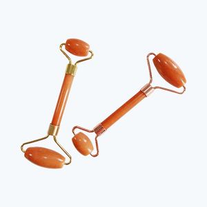 Juego de Rodillo Facial y Gua Sha de Piedra Verde Cristal, con Diseño de Ángel, para Masajes y Cuidado de la Piel, Tendencia de Moda, Venta al Por Mayor - Product Image 2