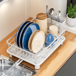 Dish Rack <b>Small</b> Size With <b>Tray</b> And Stand For Kitchen Sink Storage Square Shape S Size - Product Image 2