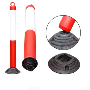 Postes de Seguridad con Base Separada, Bolardos Flexibles, Portátiles, Removibles, Económicos, Delineadores de Tráfico - Product Image 2