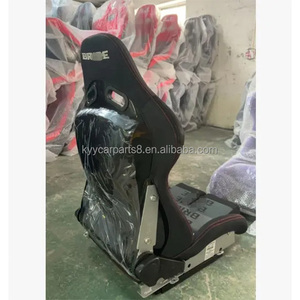 Sedile da Corsa SPQ1 in Pelle Scamosciata Nera con Bracciolo Basso, Sedili Sportivi Modificati in Fibra di Vetro e Carbonio per M4 Audi Nissan <span class=keywords><strong>GTR</strong></span> - Product Image 4