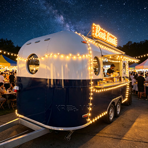 VIN Verified Stainless Steel Pizza Cart Outdoor Street Ice Cream Trailer with <b>Kitchen</b> Fast Food Truck - Product Image 6