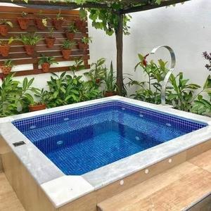 BIỆT THỰ NGHỈ DƯỠNG ngoài trời hồ bơi sợi thủy tinh nhỏ đúc sẵn trên mặt đất hồ bơi với sàn WPC - Product Image 5