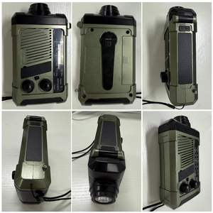 Portable Retro FM/AM/SW Radio with LED <b>Flashlight</b>, TF Card Player & <b>Rechargeable</b> Battery - Product Image 6