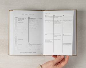 LABON Vegan Leather Cover Bullet Planner <span class=keywords><strong>Agenda</strong></span> <span class=keywords><strong>2023</strong></span> pianificatore giornaliero e mensile di 12 mesi non datato - Product Image 3