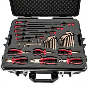 مجموعة أدوات خاصة من الألومنيوم البرونزي غير القابل للشرر، تعمل يدويًا مع حقيبة صلبة ودعم للتصنيع حسب الطلب - Product Image 2