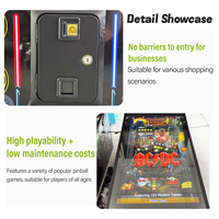 Borne d'arcade commerciale avec écran HD, éclairage RGB, accepteur de pièces, boutons physiques, multi-jeux, anglais, 2 joueurs