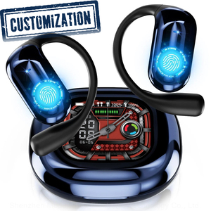 Écouteurs sans fil à conduction aérienne YYK-Q16s Pro avec écran tactile couleur LCD et fonction <span class=keywords><strong>de</strong></span> suivi du <span class=keywords><strong>cycle</strong></span> <span class=keywords><strong>menstruel</strong></span> féminin - Product Image 1