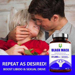 Cápsulas de Maca negra orgánica de gran venta, polvo de extracto de pimienta negra no OGM, potenciador de energía para hombres, cápsulas de raíz de Maca - Product Image 3