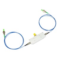 Déplaceur de fréquence AOM à fibre optique large bande 450 nm à 2060 nm, modulateur acousto-optique de précision à fibre optique pré-câblée pour systèmes tout-en-fibre