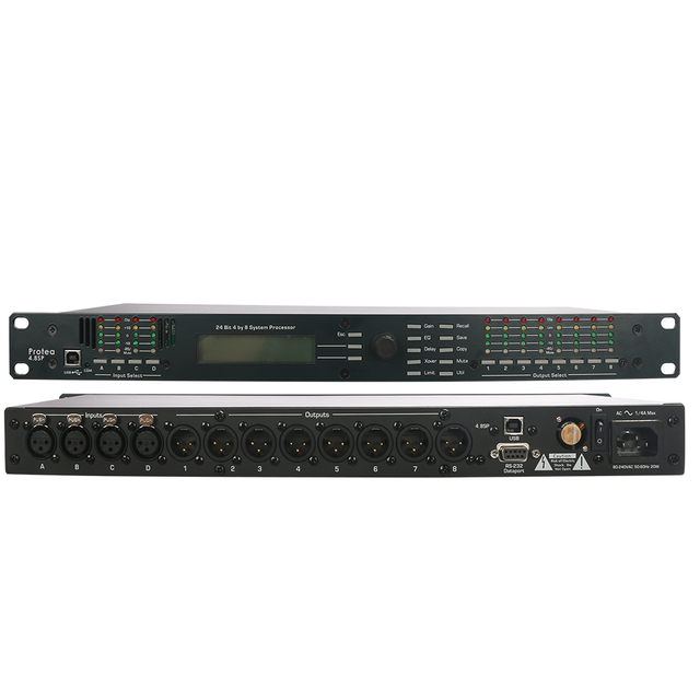 Upgrade Version ASHLY Audio 4.8SP 4 Input 8 Output Digital Processor DSP Speaker Management Pro Audio Protea Stage Equipment