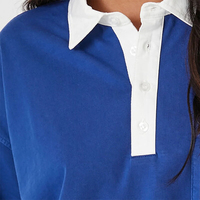 Hauts courts personnalisés pour femmes T-shirt à manches courtes de couleur unie avec col rabattu haut tricoté décontracté pour l'été