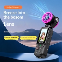 Caméra de poche LK-035 pour vlog, mini ventilateur, caméra d'action 4K HD, anti-vibrations, WiFi, caméra vidéo numérique pour l'enregistrement en extérieur et les voyages