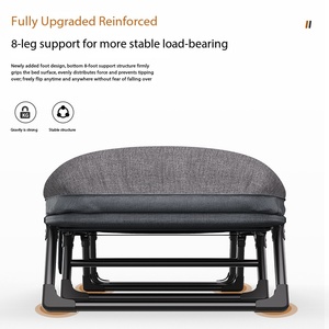 Chaise de camping pliable robuste et portable avec matelas réglable en hauteur, <span class=keywords><strong>lit</strong></span> de voyage extérieur portable pour la maison, les invités et la randonnée - Product Image 3