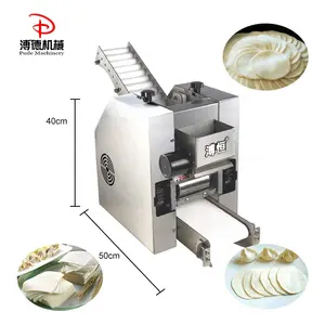 Commerciële Automatische Tafelblad Automatische Knoedel Empanadas Gyoza Pizza Wonton Deeg Huid Wrapper Making Machine