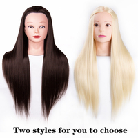 Tête de Mannequin AliLeader pour Coiffure et Maquillage, Tête d'Entraînement et de Pratique