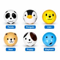Vente en gros de balles anti-stress en mousse PU avec visage d'animal mignon, jouet à presser à rebond élevé, tailles assorties 45-120 mm pour enfants et adultes, cadeau OEM