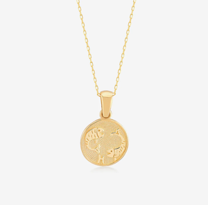 Collar con colgante de monedas del horóscopo personalizado, Gargantilla con signo de nacimiento de astrología, chapado en oro, joyería impermeable, 12 Uds. - Product Image 2