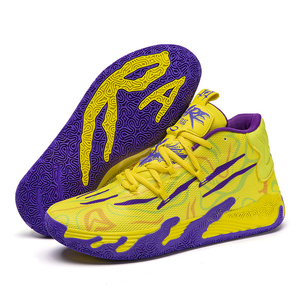 Chaussures de <span class=keywords><strong>basket</strong></span>-ball unisexes, baskets d'entraînement, semelle en caoutchouc, chaussures de terrain, grande taille 36 45 - Product Image 5