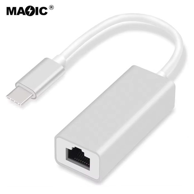 New USB C to 10/100/1000Mbps RJ45 Ethernet Adapter for Laptop USB C Ethernet Adapter Compatible with MacBook Pro MacBook