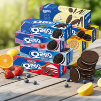 Biscuits sandwich coréens importés en gros, 84g, halal, multi-saveurs, biscuits exotiques pour le bureau