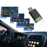 Adaptateur sans fil 2-en-1 avec connexion USB, prend en charge Wi-Fi 6+ et BT 5.4, pour systèmes embarqués, compatible iOS CarPlay et Android Auto, modèle TAB07, garantie 1 an