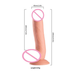 Welist เซ็กส์ทอย G-Port สมจริงขนาด9.5นิ้วดิลโด้ของเล่นหนานุ่มพร้อมตัวดูดทำความสะอาดง่ายสำหรับผู้หญิง - Product Image 4