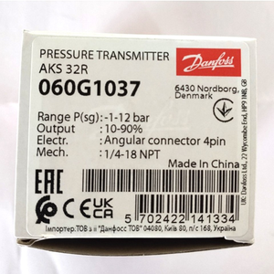 Transmisor de Presión Danfoss AKS32R 060G1037 Disponible en Stock - Product Image 1