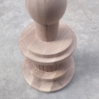 Service OEM personnalisé de tournage de précision pour pièces d'équipement industrielles en forme de ballon de football en bois de noyer noir, commande numérique par ordinateur (CNC)