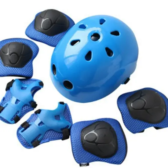 children's helmet protective gear set sports knee pads roller skating bicycle skateboard skates hat