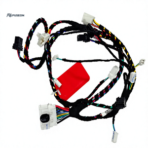 Faisceau de câblage automobile à branche unique droite avec connecteur gris, faisceau de câblage personnalisé OEM 12V 24V - Product Image 2