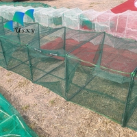 Piège à poissons d'acupuncture pliable, 80x60x30cm, enclos/Pot de poissons et hameçon à homard