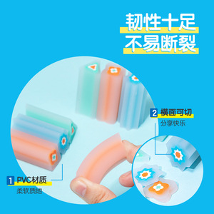 Deli Pupal Eraser VP156 Colored Clip Design For Kids School Use - Product Image 3