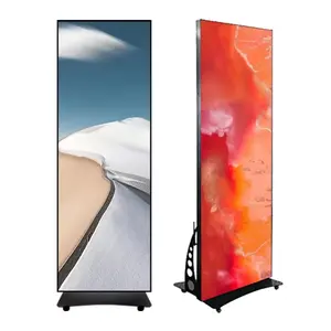 P2 Indoor Led Screen Advertising Portable Digital Sign Board Business Movable Led Display Poster Panel