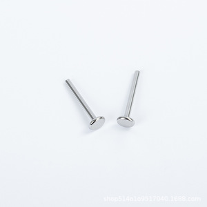 Piercing en acier inoxydable à filetage interne, base ronde de 1,2 mm, hauteur de 4 mm, diamètres de 6, 8, 10 mm, pour oreille, os, langue - Product Image 5